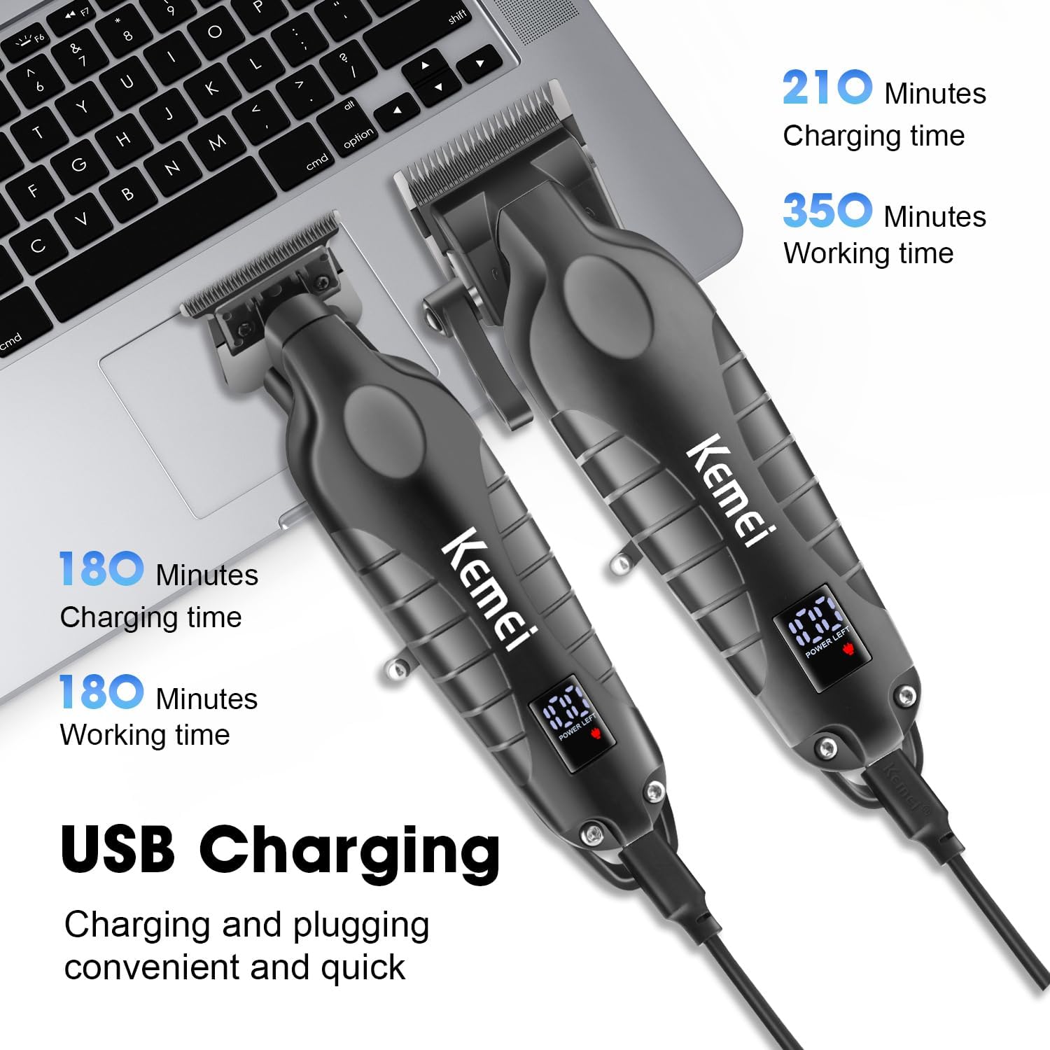 Zestaw do strzyżenia włosów Kemei dla mężczyzn, golarka elektryczna, maszynka do włosów, profesjonalna maszyna do cięcia, KM-2290, KM-2293, KM-1102