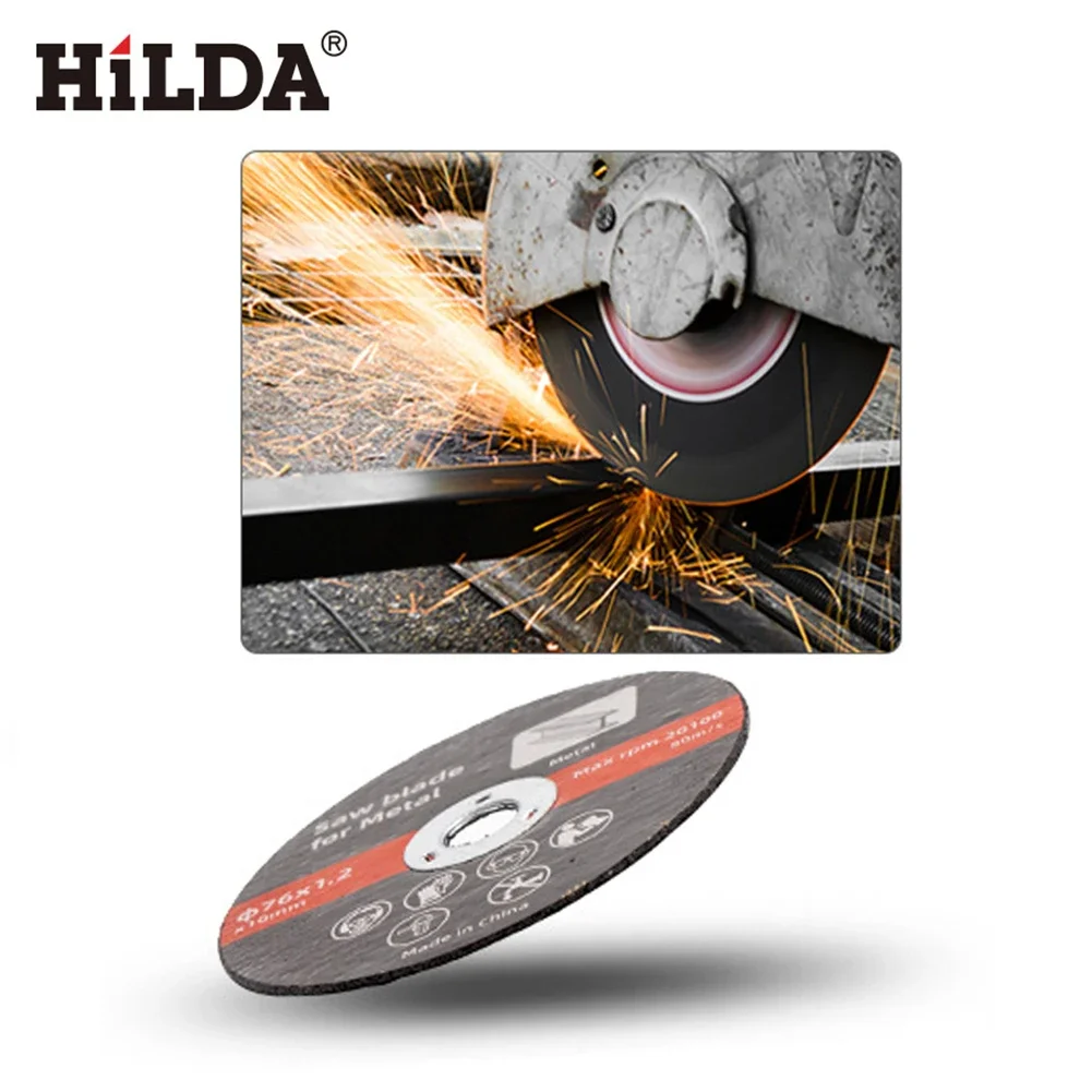 1/10 Stuks 76Mm Metalen Snijschijven Slijtvastheid Afgesneden Cirkel Wielen Bladen Snijwielen Haakse Slijper Accessoires