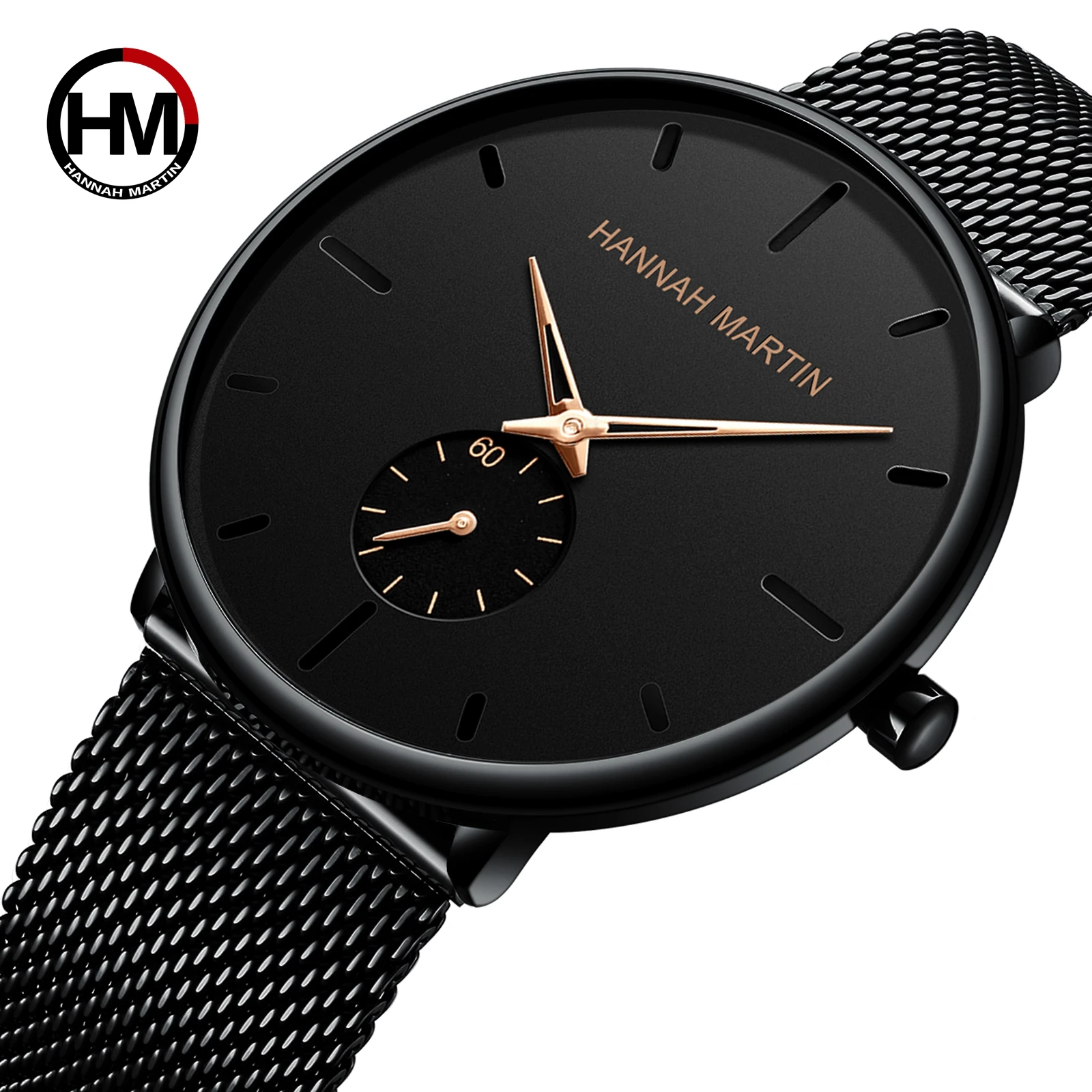 Dropship moda diseño Simple impermeable malla de acero inoxidable esfera pequeña hombres relojes marca superior de lujo reloj de cuarzo Masculino