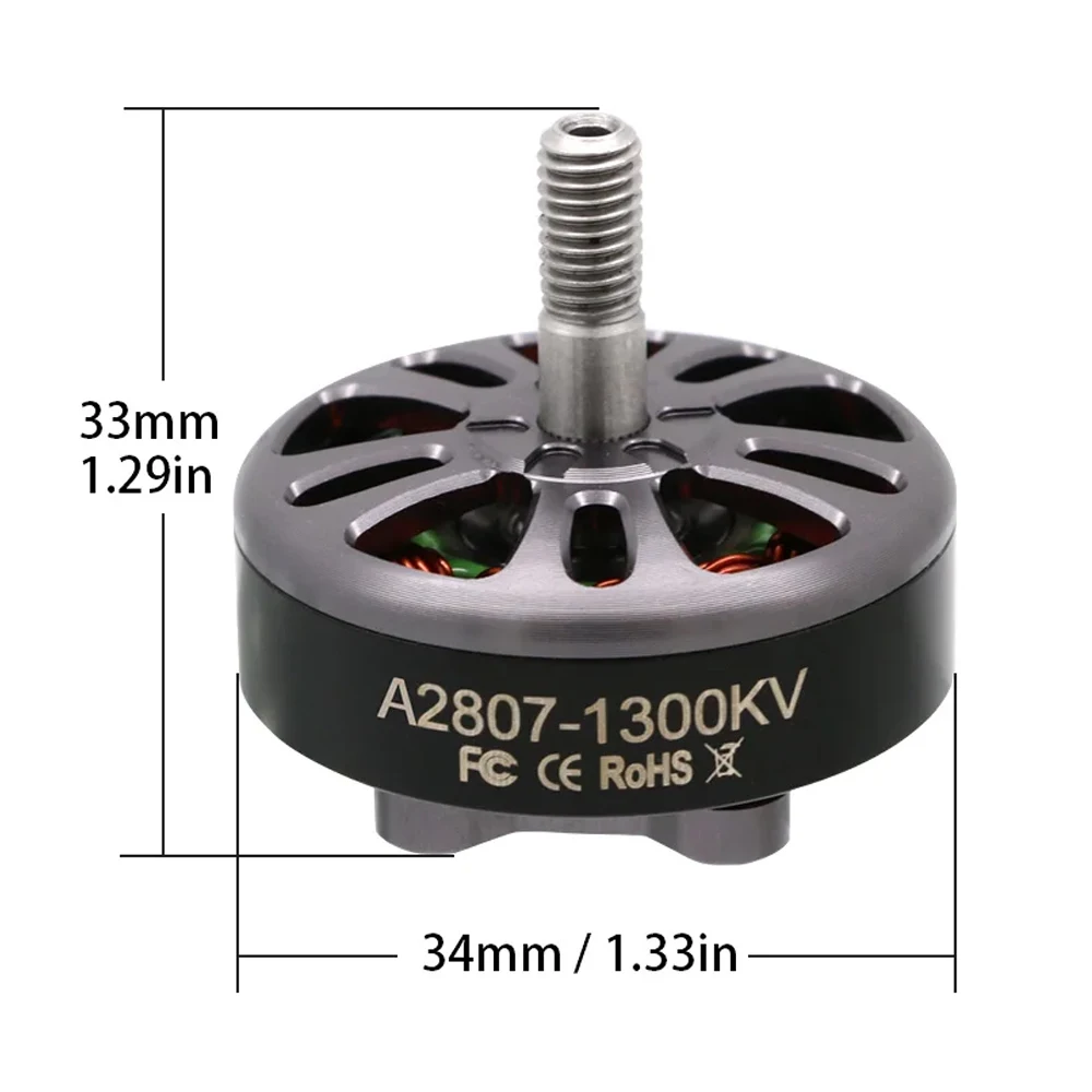 4 ชิ้น/ล็อต Angel A2807 KV1300 6 S/ 1500KV 5 S/ 1700KV 4 S Brushless CW มอเตอร์สําหรับ 7 นิ้วยาวช่วง FPV Freestyle Drone อุปกรณ์เสริม