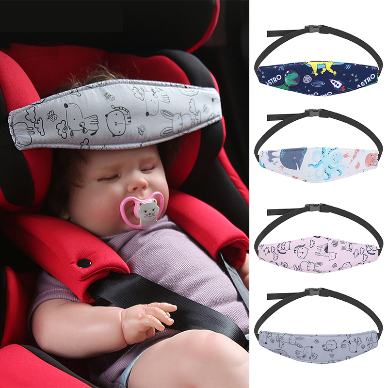 Cercadinhos posicionador de sono suporte de cabeça assento de carro do bebê crianças carrinho cinto de fixação ajustável menino menina travesseiros de segurança do bebê