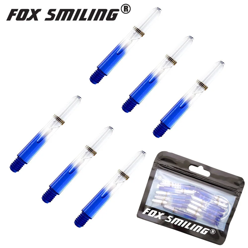 Fox Smiling 12 Uds 2BA 35mm ejes de dardos eje de dardos de nailon para dardos profesionales accesorios de ejes de dardos de plástico 5 colores