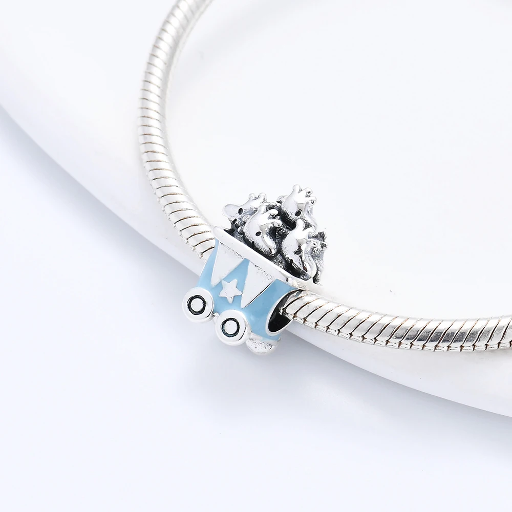 MINISO Snoopy NPEANUTS @ Charlie Brown จี้ 925 Silver Charm Fit แบรนด์เดิมสร้อยข้อมือกําไลข้อมือ DIY Dangle ผู้หญิงสาวเครื่องประดับ