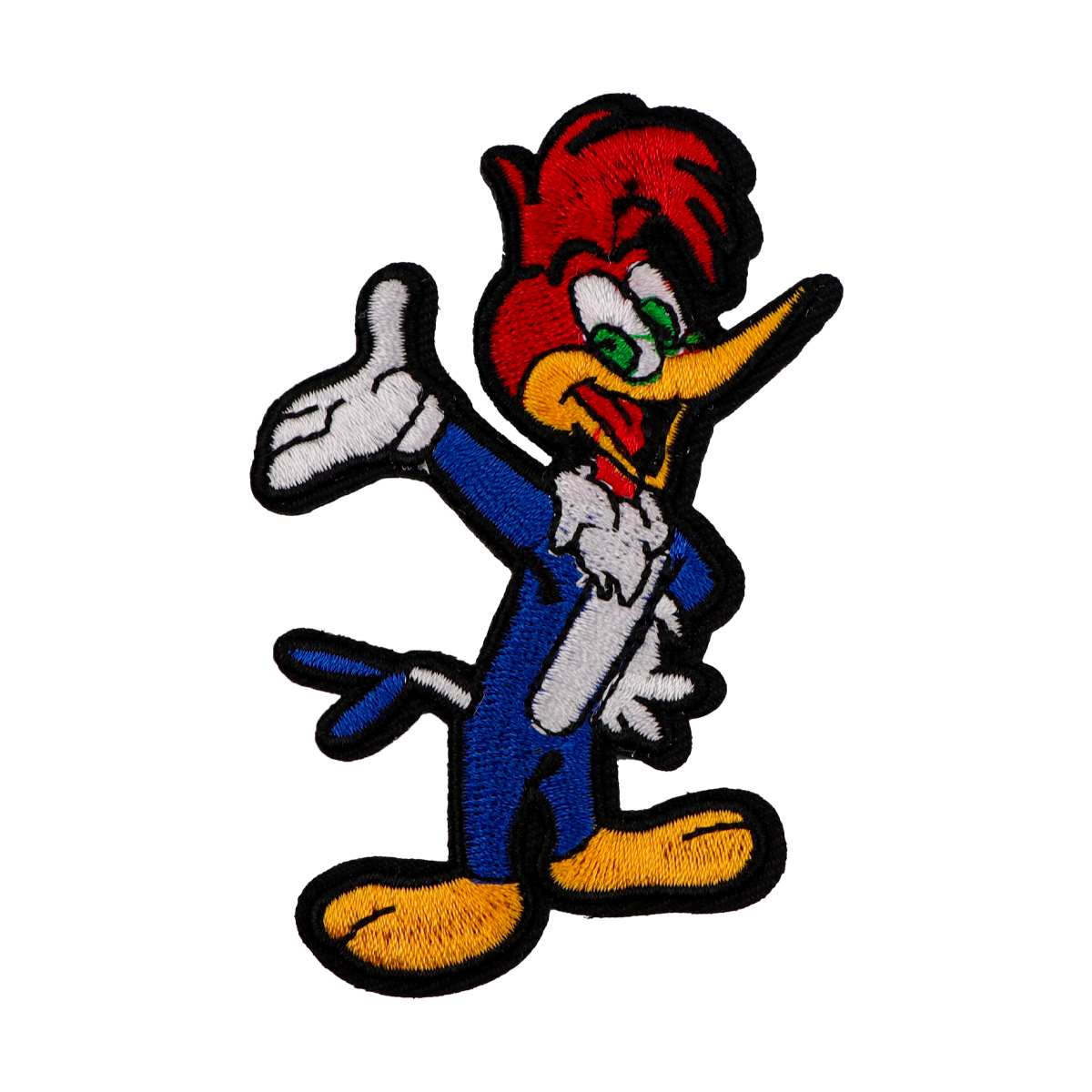 Gestickter magischer Aufnäher für Kleidung, T-Shirt, Tasche, Cartoon-Specht, Nähen, Applikation, Stoff, Bekleidungszubehör