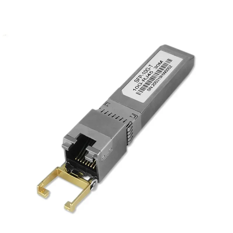 Moduli SFP in rame 10G SFP + fibra 2.5G Porta ottica Girare al modulo ricetrasmettitore Gigabit con interruttore porta Ethernet RJ45