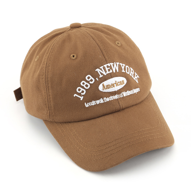 Gorras de béisbol ajustables para hombres y mujeres, informales, bordados, sombreros para el sol de algodón americano de Nueva York 1989, gorras con visera de Color sólido Unisex