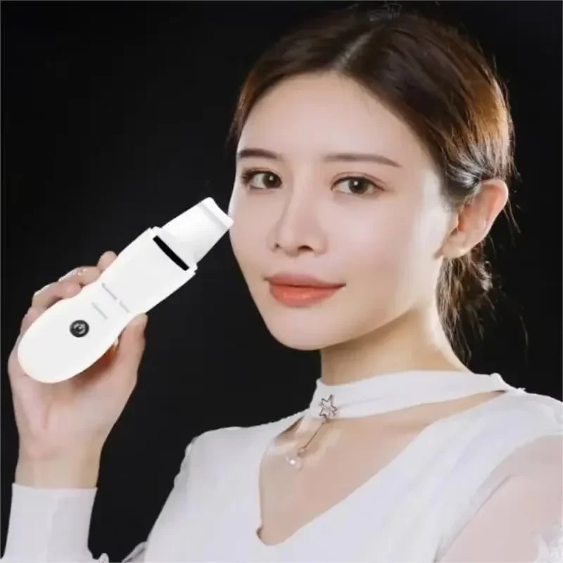 초음파 피부 스크레이퍼 진동 뷰티 디바이스 블랙헤드 스크레이퍼 얼굴 클렌징 여드름 제거 모공 클렌징 리프팅 탄력 강화