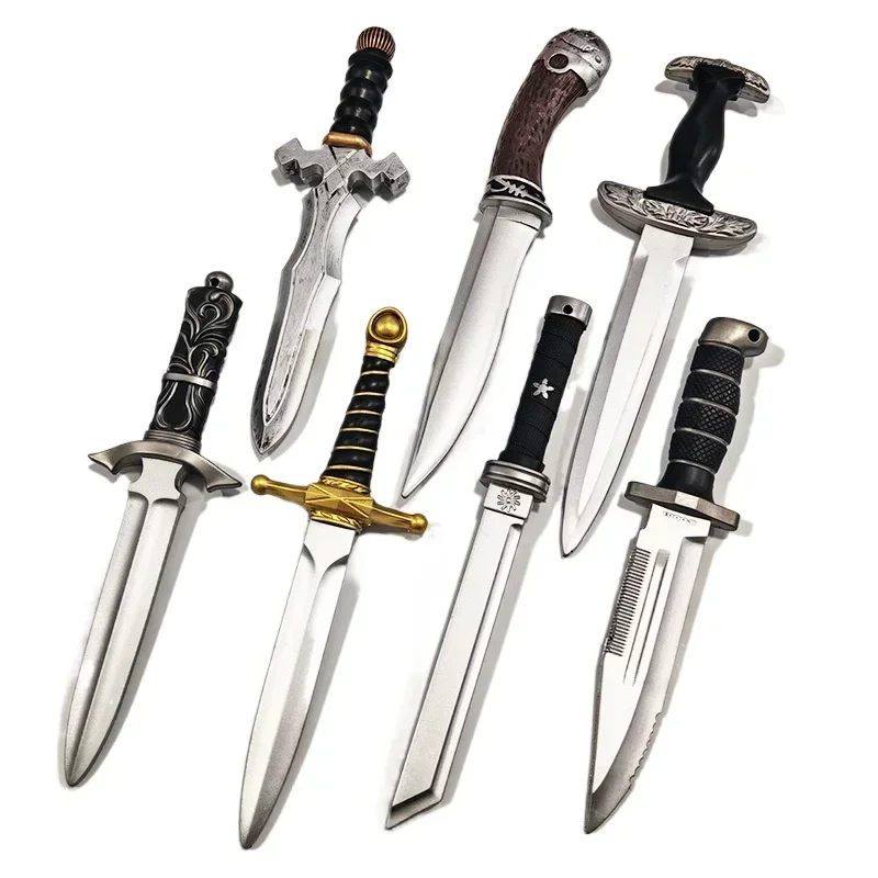 Jx brinquedo witchers 3 espuma ocidental espada curta pu simulado sabre cos adereços geralt faca de caça brinquedos de segurança espada medieval meninos