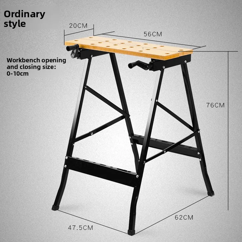 Workbench งานไม้มัลติฟังก์ชั่นพับ Flip-Flip งานไม้ Workbench เห็นตารางแบบพกพาเลื่อยไม้