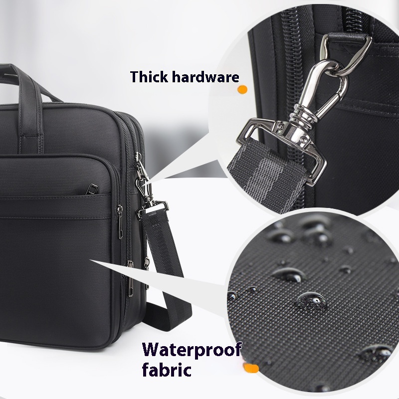 Grote Aktetassen Voor Mannen Canvas Draagtas 15,6 Inch 17 Inch 19 Inch Laptop Case Werktassen Kantoor Messenger Bag