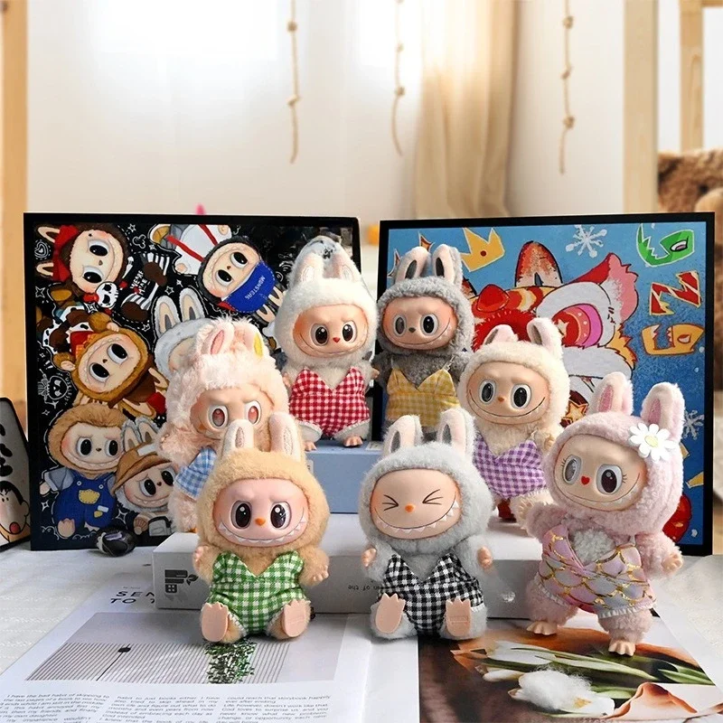 Swimsuit Glasses Beach Diving Surfboard Swimming Circle for 15/17cm Ropa Labubu V1/V2/V3 Doll Doll'S Clothes Outfit Accessories