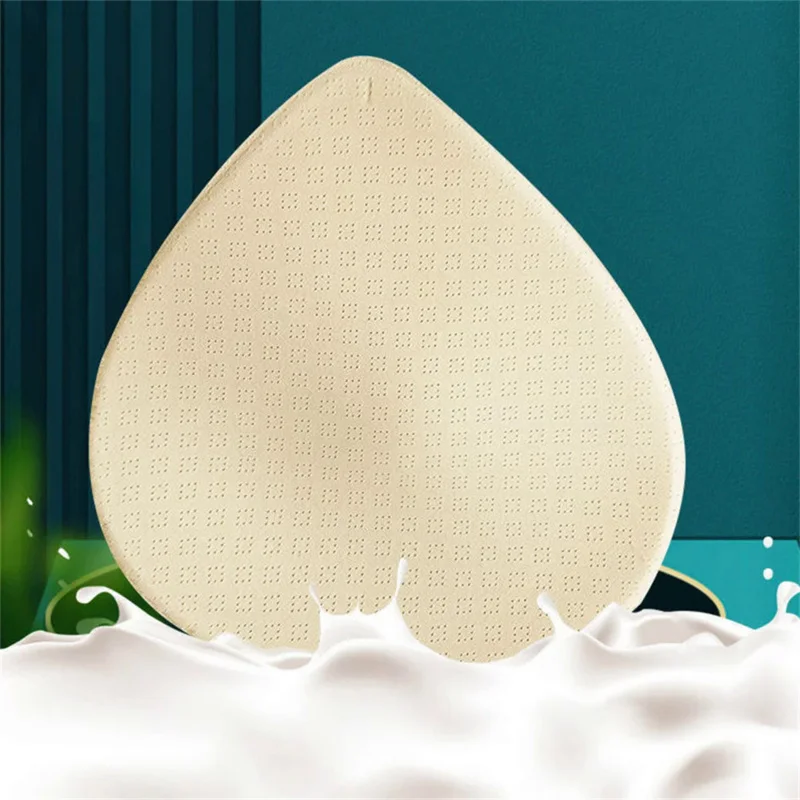 2PCS Thick Latex Bra Pads Push Up Breast Enhancer Removeable Bra Padding Inserts Cups For Swimsuit Bikini Padding