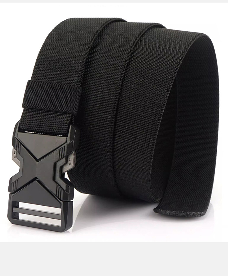 1pc Men's Tactical Sports Belt, Adjustable Quick Release Buckle Multipurpose Outdoor Training Mountaineering Belt For Ideal Gift