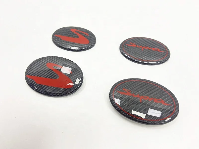 Supra A90 A91 MK5 Emblema emblema dianteiro e traseiro de fibra de carbono de substituição personalizado para 2020+ GR