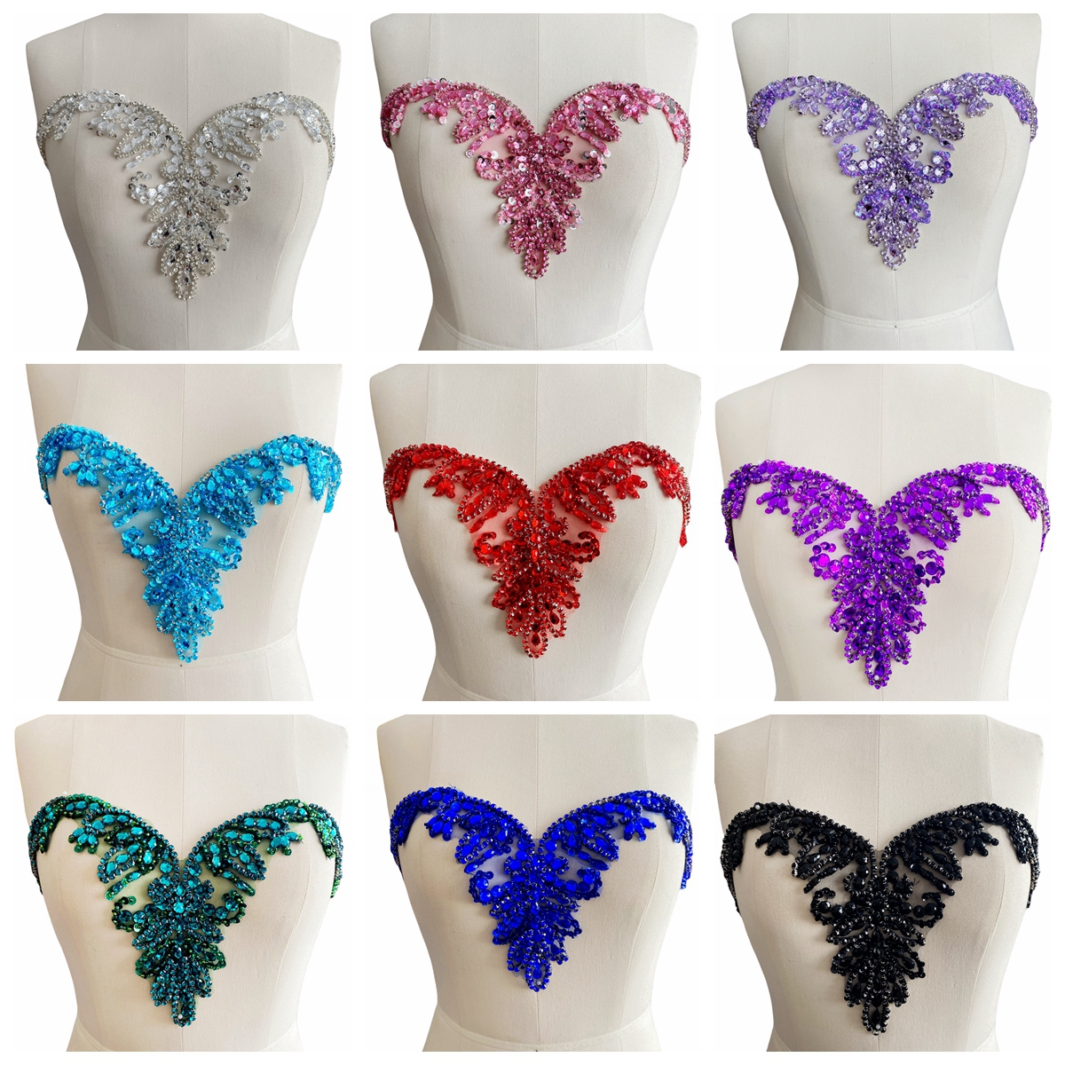 16-цветное платье своими руками, аксессуары для шеи, роскошный материал, расшитый бисером, бриллиантами, кристаллами, милый бюстгальтер с кисточками, украшение для одежды