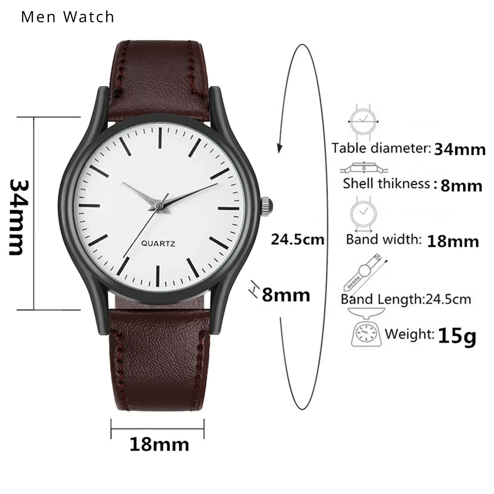 Uhren für Männer Reloj Hombre Mode Retro Business Hand Uhr Leder Uhren Quarz Armbanduhr Uhr Geschenk Relogios Masculino