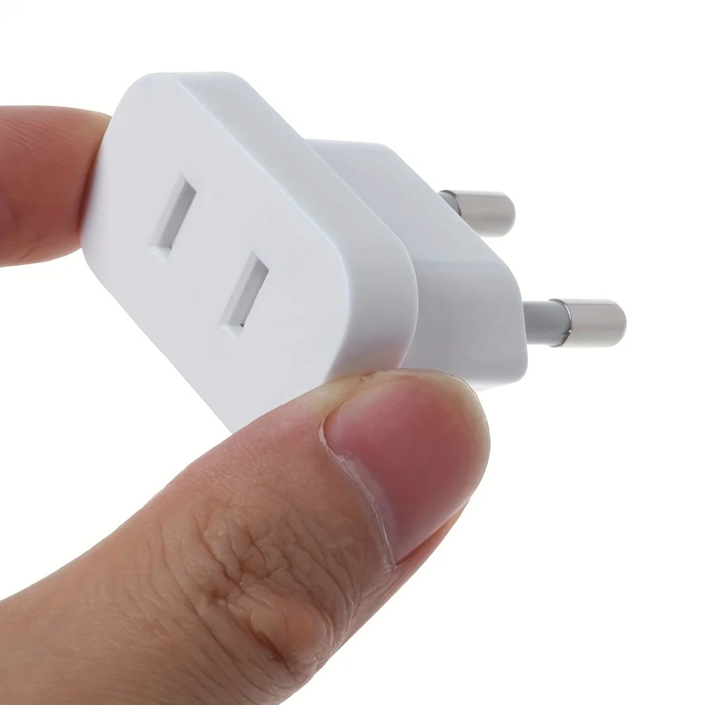 Adapter wtyczki EU 4,0/4,8 mm Adapter podróżny z USA na UE Euro na europejski 2-pinowy konwerter AC Gniazdo elektryczne