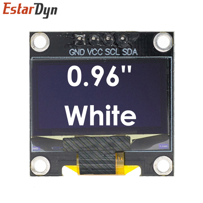 0.96 inch IIC SPI Serial 7/4Pin White/Blue/Yellow Blue/Yellow OLED Display Module SSD1306 12864 LCD Screen Board for Arduino