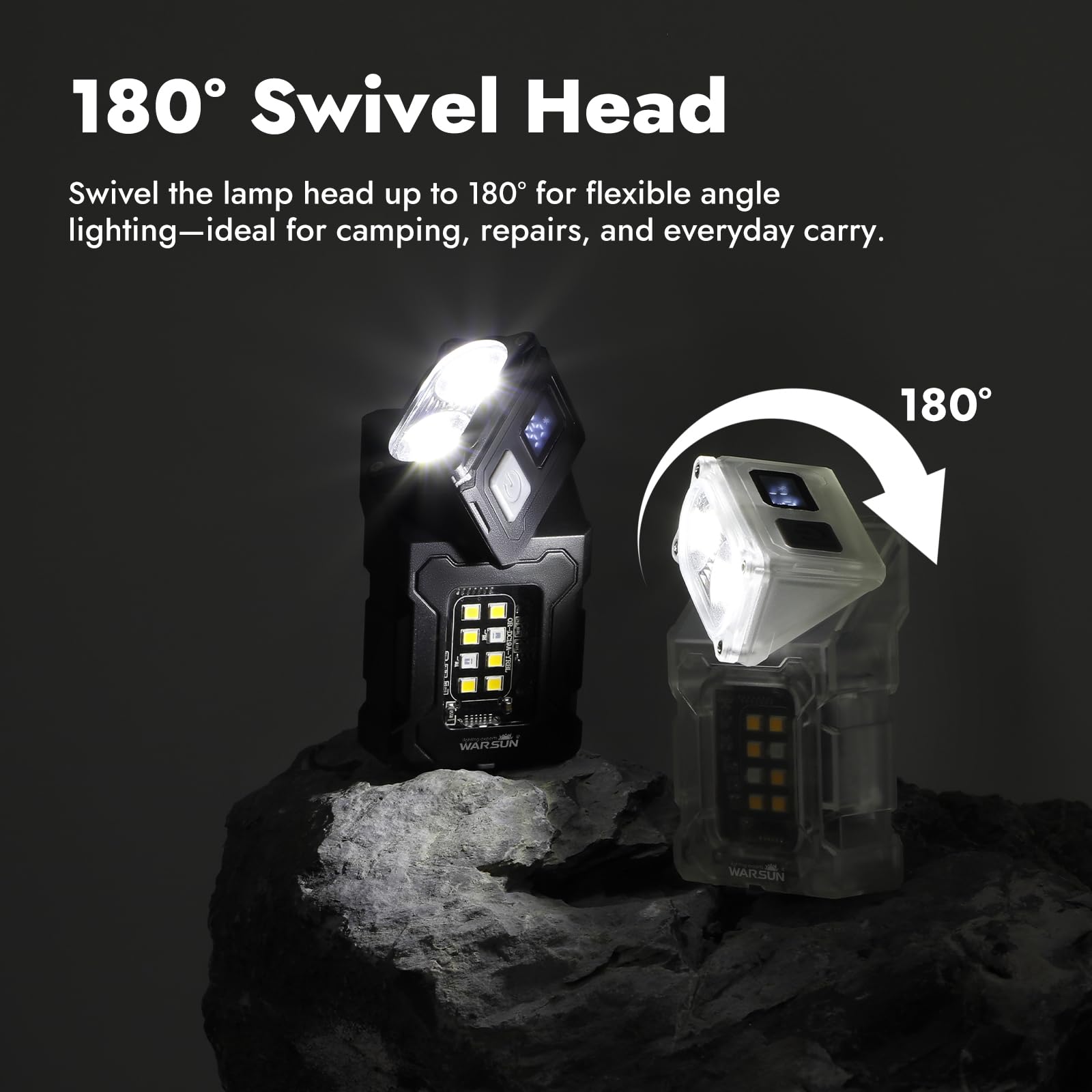 Mini USB Rechargeable LED Flashlight Portable Magnetic Work Light Super Bright COB Torch for Outdoor Camping Emergency Lantern