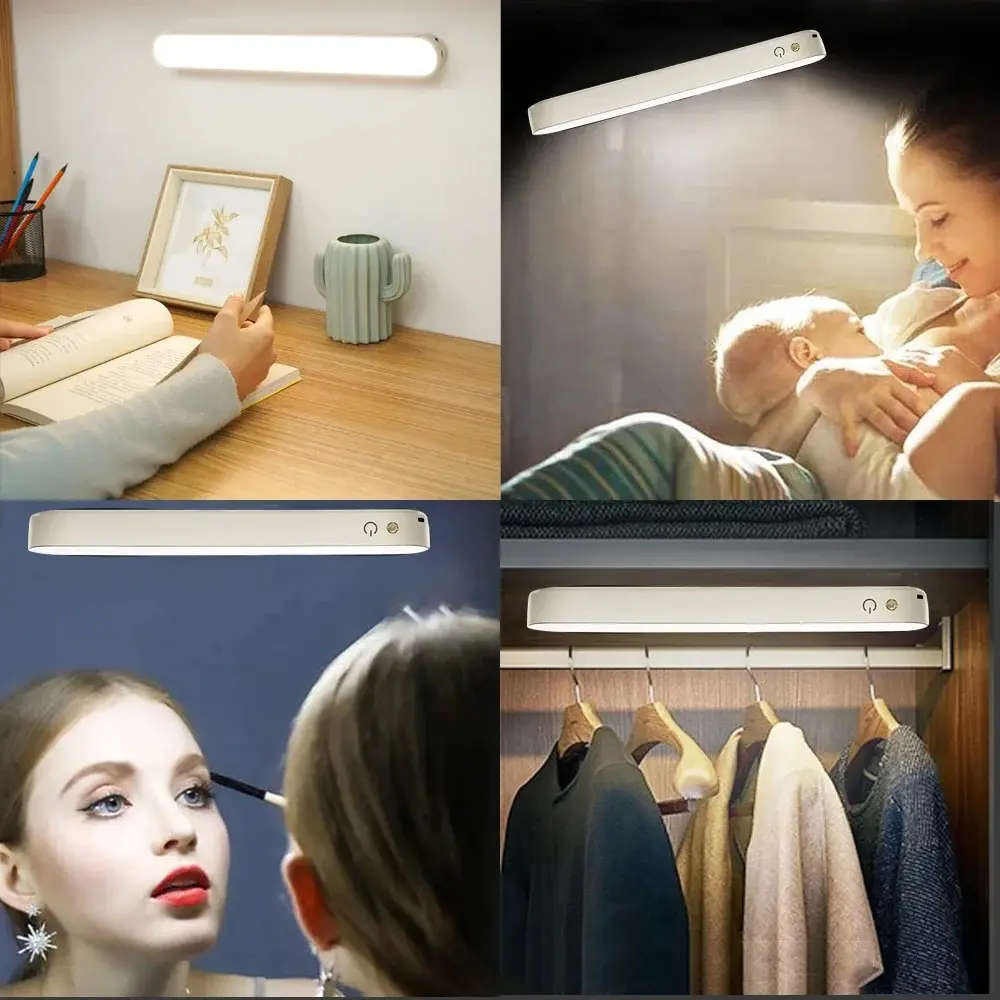 LED-Nachtlicht, magnetisches Saugdesign, einstellbare Farbtemperaturen, kein Video, Flimmern, 4000 mAh Li-Ionen-Akku, LED-Nachtlampe