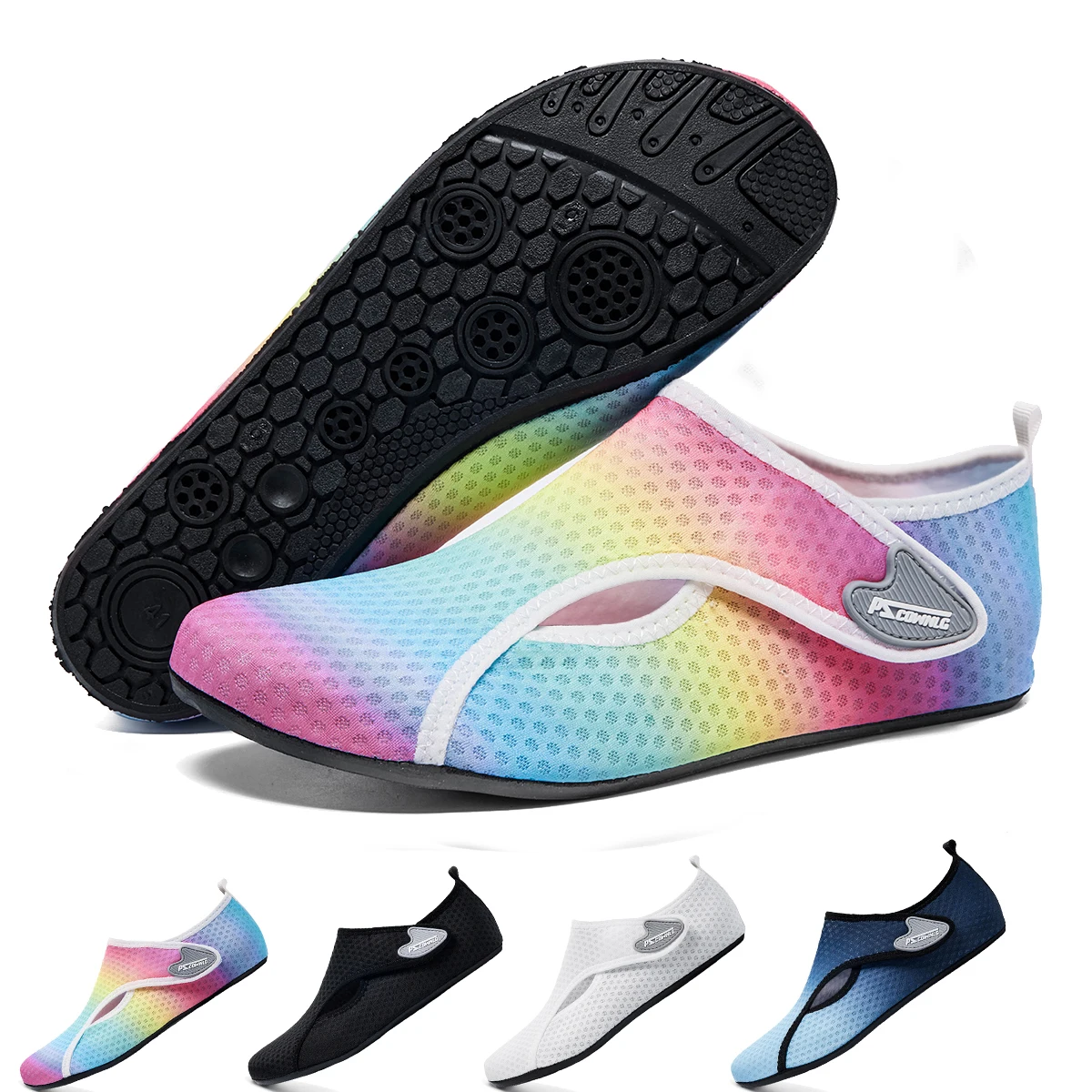 Mulheres praia sapatos de água tênis de praia meias homem descalço sapatos de yoga de secagem rápida surf sapatos de natação descalço água pele meia