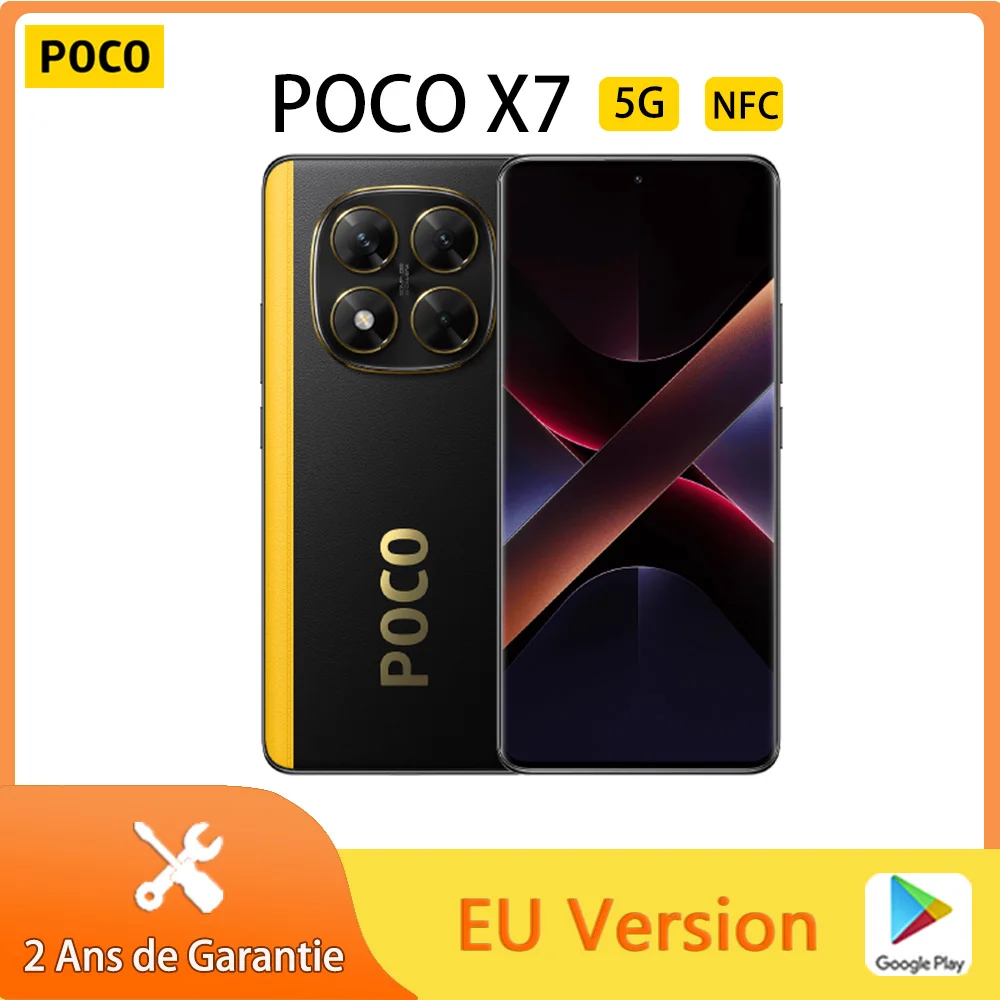 Estreno mundial POCO X7 versión Global Smartphone Dimensity 7300-Ultra 6,67 "1.5K AMOLED pantalla curva 45W Turbo carga NFC