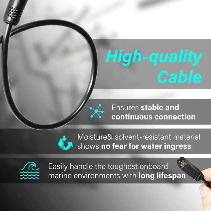 720074-12 als ec qde 12 Ethernet-Adapter kabel, für Humminbird-, Helix 7g2n-und g3n-Modelle, alle Helix 8/ 9/10/