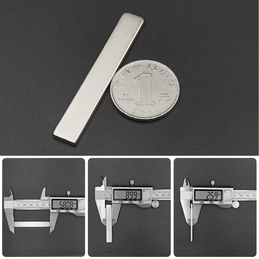 1/3/5/10/20 piezas 60x10x3 potentes imanes de neodimio 60mm x 10mm x 3mm N35 bloque Rectangular imanes magnéticos permanentes súper fuertes