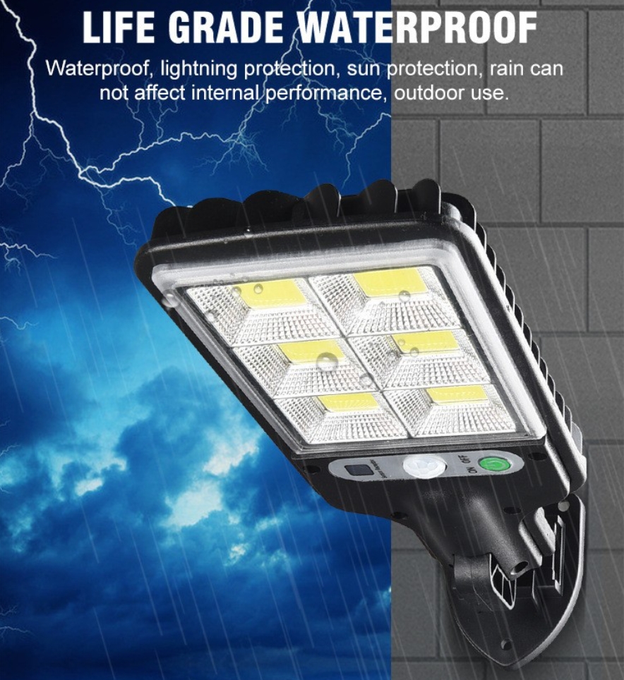 72COB Solar Outdoor Led Courtyard Wall Lamp Human Body Induction Garden Terrace Garage Door Street Lamp