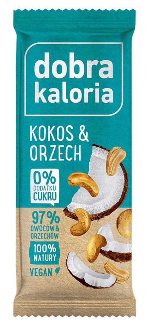 Dobra Kaloria Baton owocowy kokos & orzech 35 g