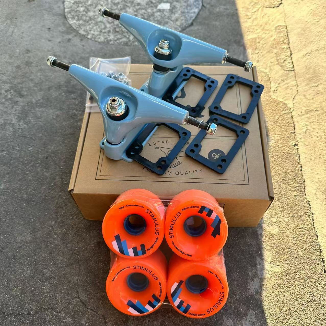 CX4 C5 Surf Skateboard camion Skate Longboard camion sculpture roulements et sculpture roues ensemble dis