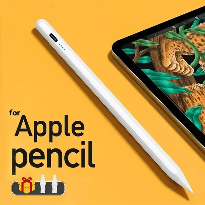 For Apple Pencil Palm Rejection Power Display iPad Pencil Pen For iPad 2025 2024 2023 2022 2021 Pro Air Mini Specific Stylus