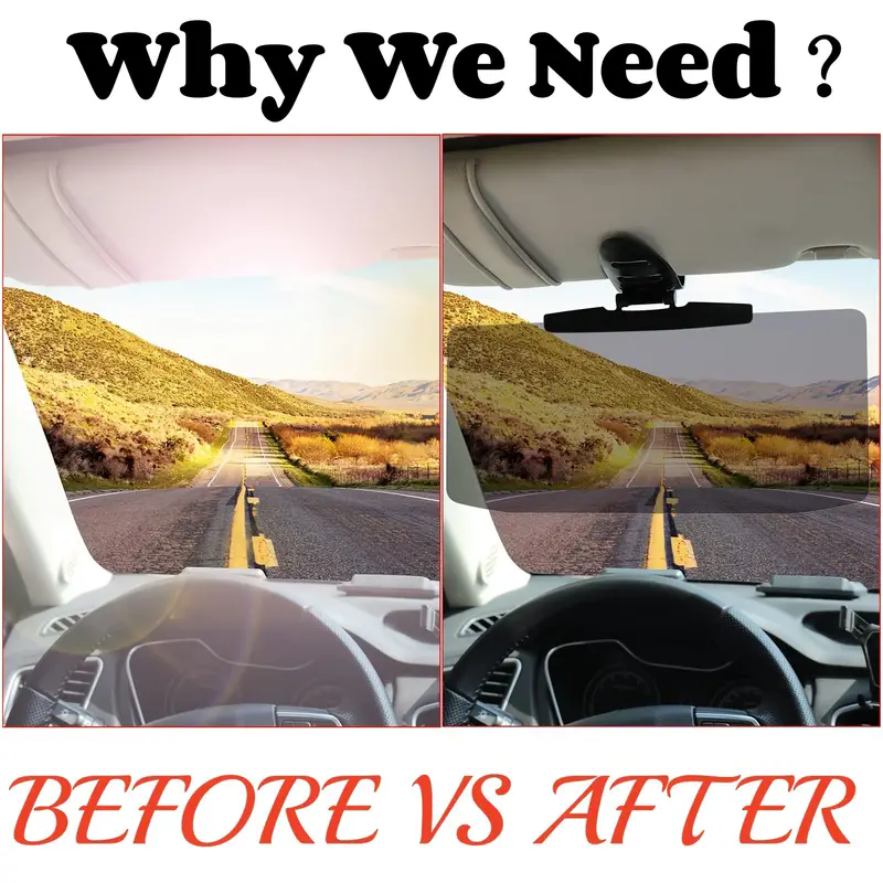 Um espelho antirreflexo montado em carro, guarda-sol anti UV para veículos com luz forte