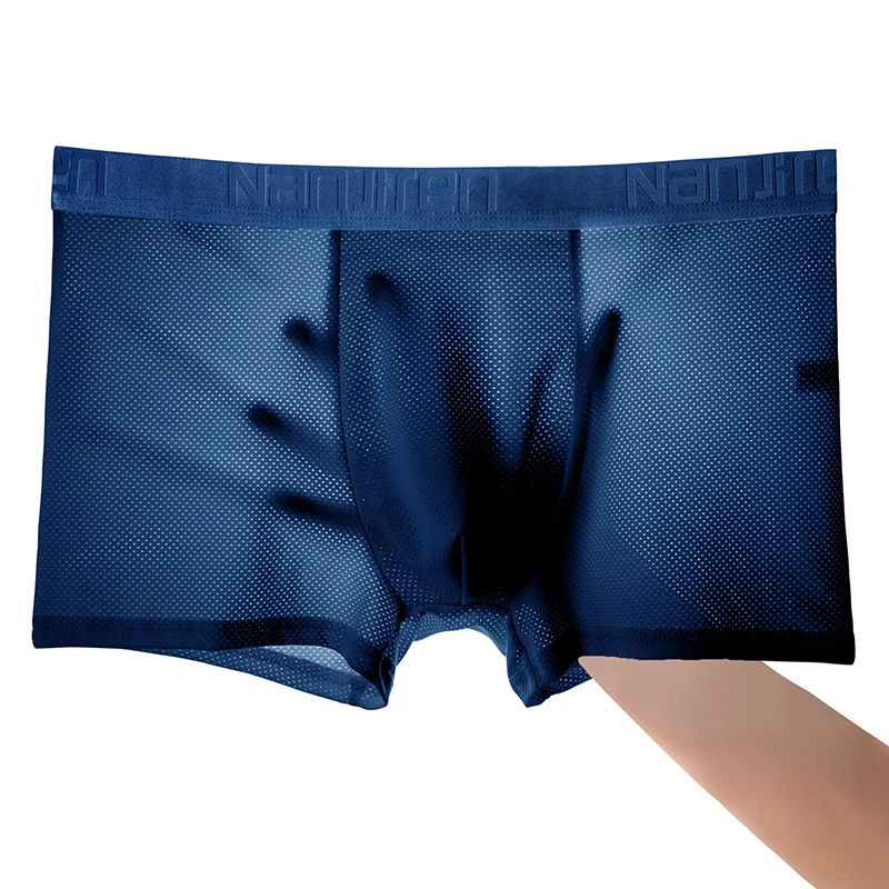 Calzoncillos para hombre, calzoncillos para hombre, pantalones cortos, Boxers, ropa interior antideslizante para hombre, Calzoncillos con agujero de bambú, bolsa convexa en U, talla grande 6XL