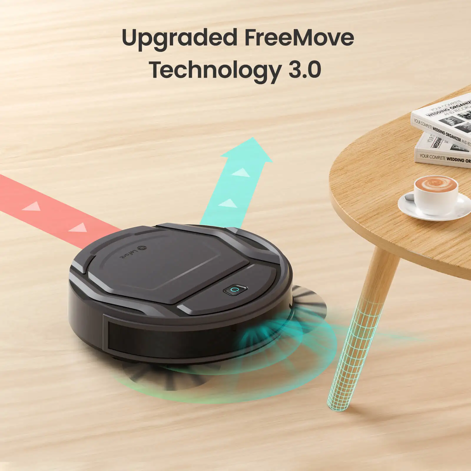 Lefant M210 Pro Robot Vacuum Cleaner, 2200Pa Powerful Suction, 120 Mins Runtime, Automatic Self-Charging, Wi-Fi/App/Alexa Contro