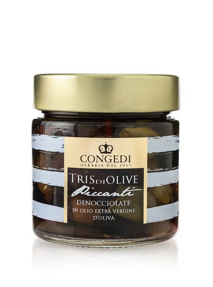 Oliven Tris di Olive Pic canti Denocciolat 230g - Congedi