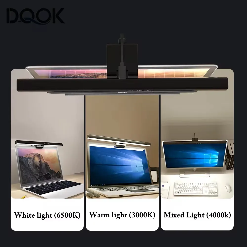 Screen LED Bar Desk Lamp PC Computer Laptop Screen Lamp  Hanging Light Bar Table Lamp Office Study Reading Light For LCD Monito