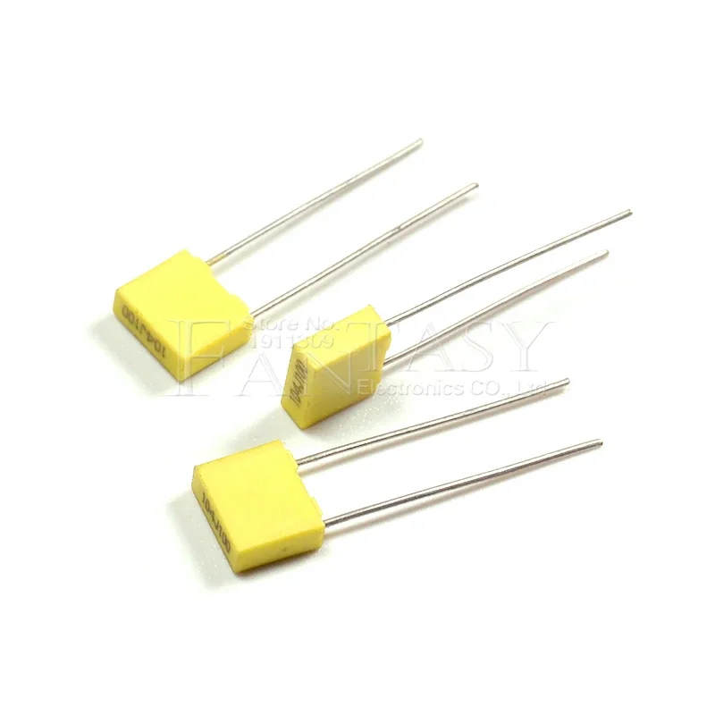 20 piezas película plástica de seguridad de polipropileno 100V 1nF ~ 470nF 100nf 220nf 10nf 47nf 22nf 1nf 0,47 uf 0,1 uf 330nf condensador de corrección