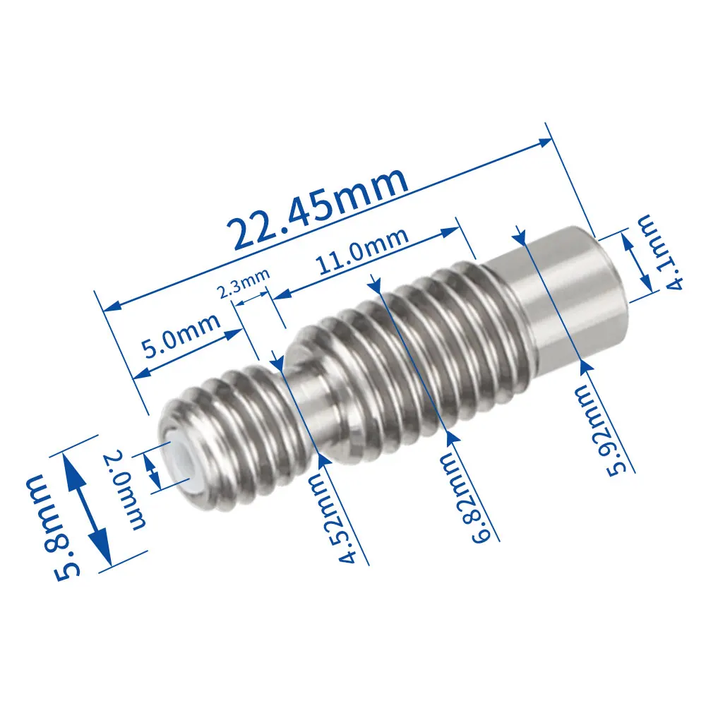 V6,prusa v6用のe3dv6サーマルブレイク。加熱され,短い電圧,範囲1.75mm,熱絶縁,3Dプリンター押出機用