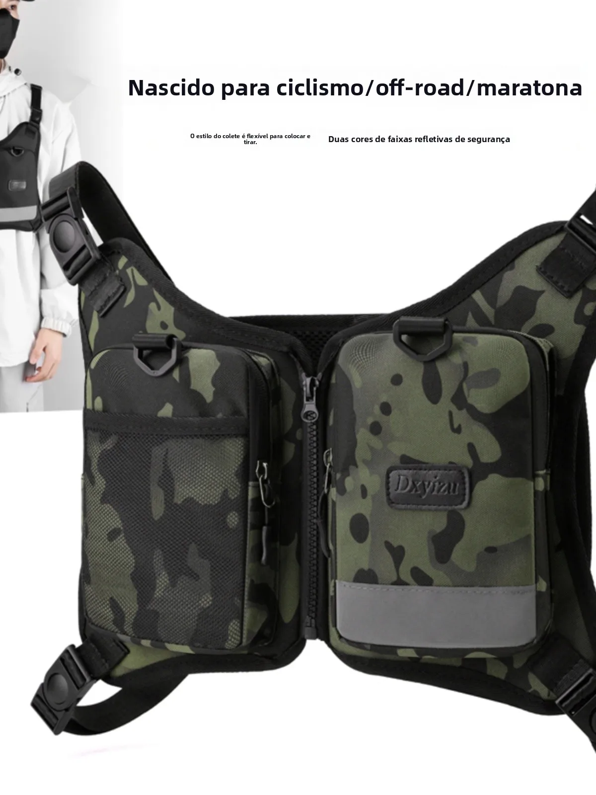 Bolsa de Motocicleta Camuflada, Bolsa de Cico para Fins de Semana, Bolsa de Trabalho, Bolsa de Ombro Dupla, Bolsa Tática ...