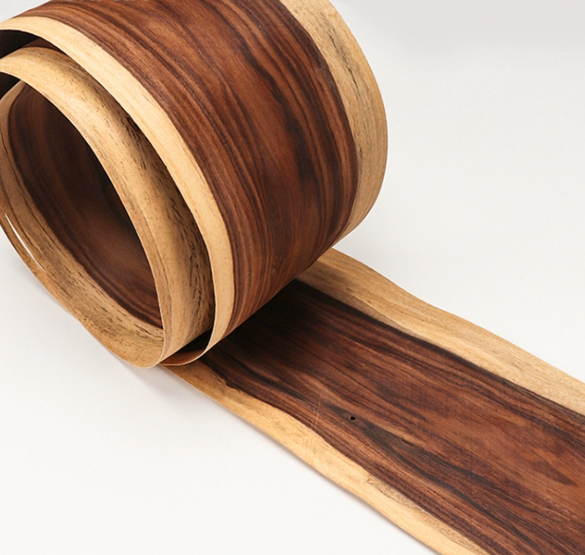 L:2.4meters Width:210mm T:0.5mm Pure Solid Wood With White Edge Brazilian acid twig wood Veneer Home Audio Car Decoration
