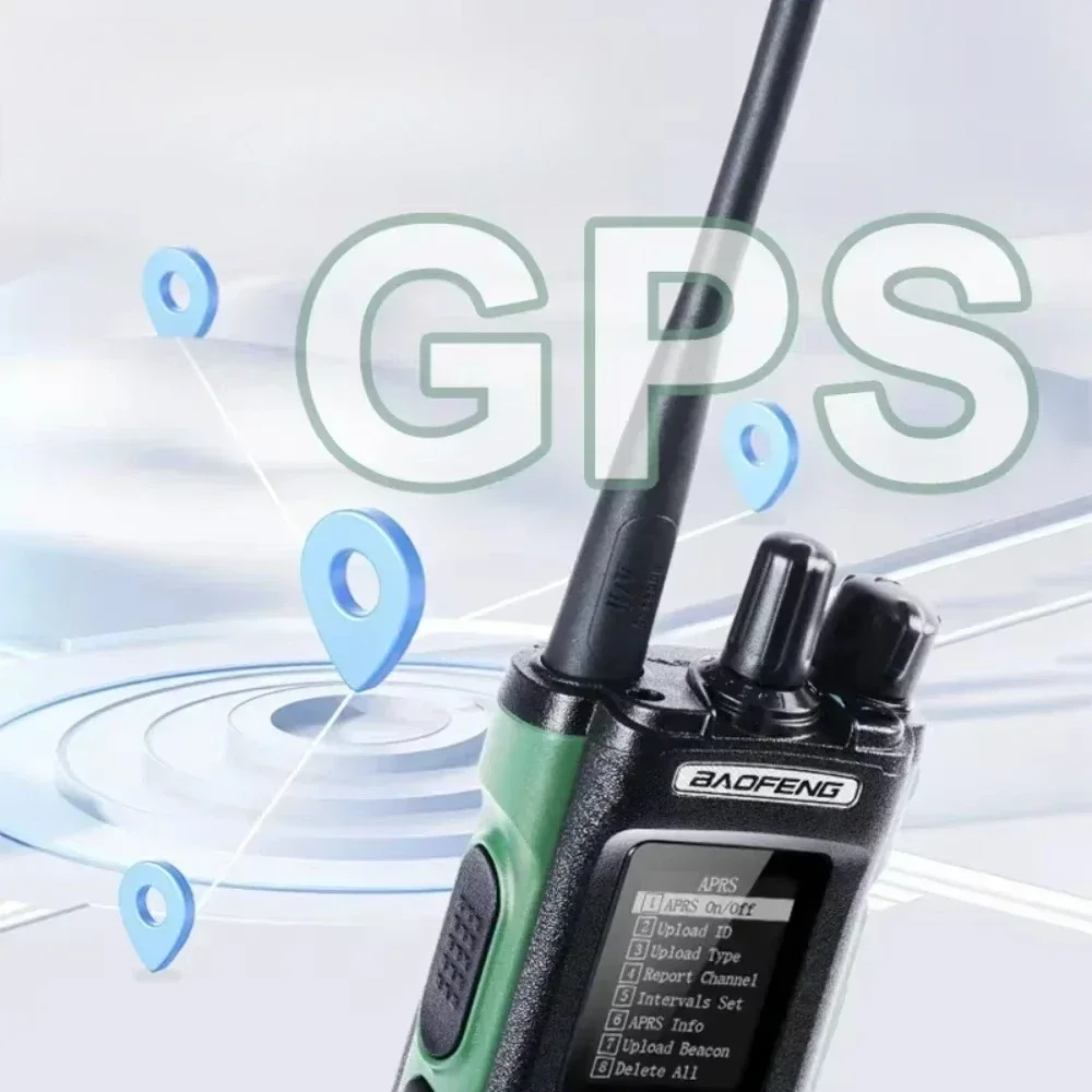 New BAOFENG DM32 Walkie Talkie DM-32 DMR Digital Radio GPS 10W Multi Band Wireless Copy Frequency USB-C SMS UV32 Ham 2 WayRadio