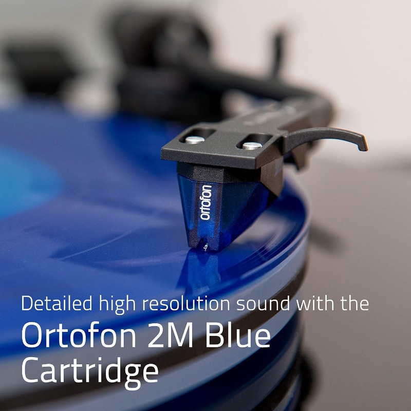 RT85 Turntable with Ortofon Cartridge, Acrylic Platter, Speed Control, and Vibration Isolation