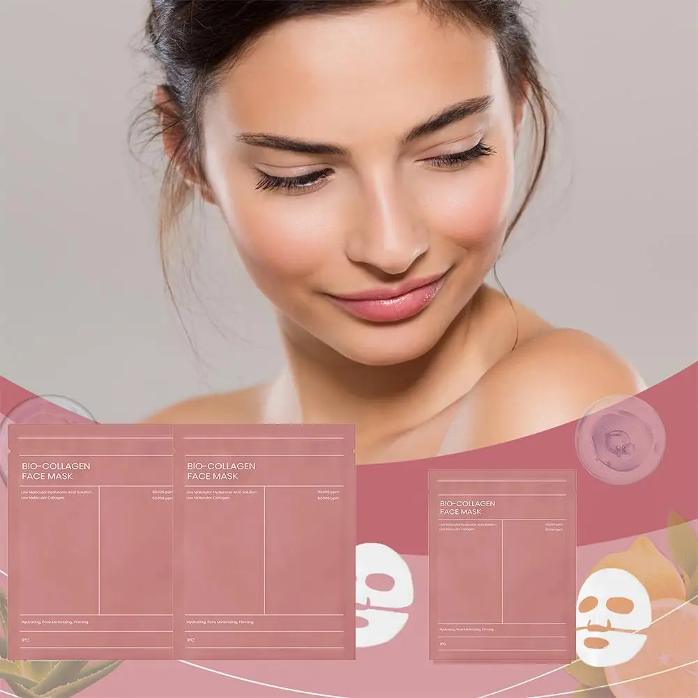 Overnight Bio Collagen Face Mask for Deep Hydration Pore Minimizing Moisturizing Brightening Skin Refreshment Skincare Treatment