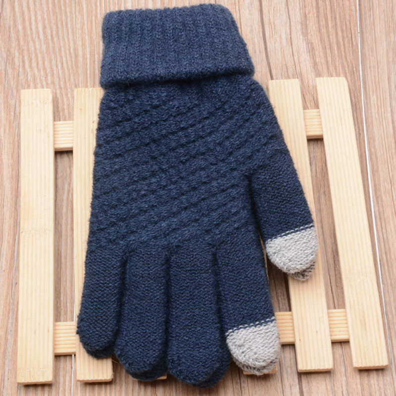 Damen Kaschmir gestrickte Winter handschuhe Frauen Herbst Winter warm dick Touchscreen Skifahren Outdoor-Fahrrad handschuh