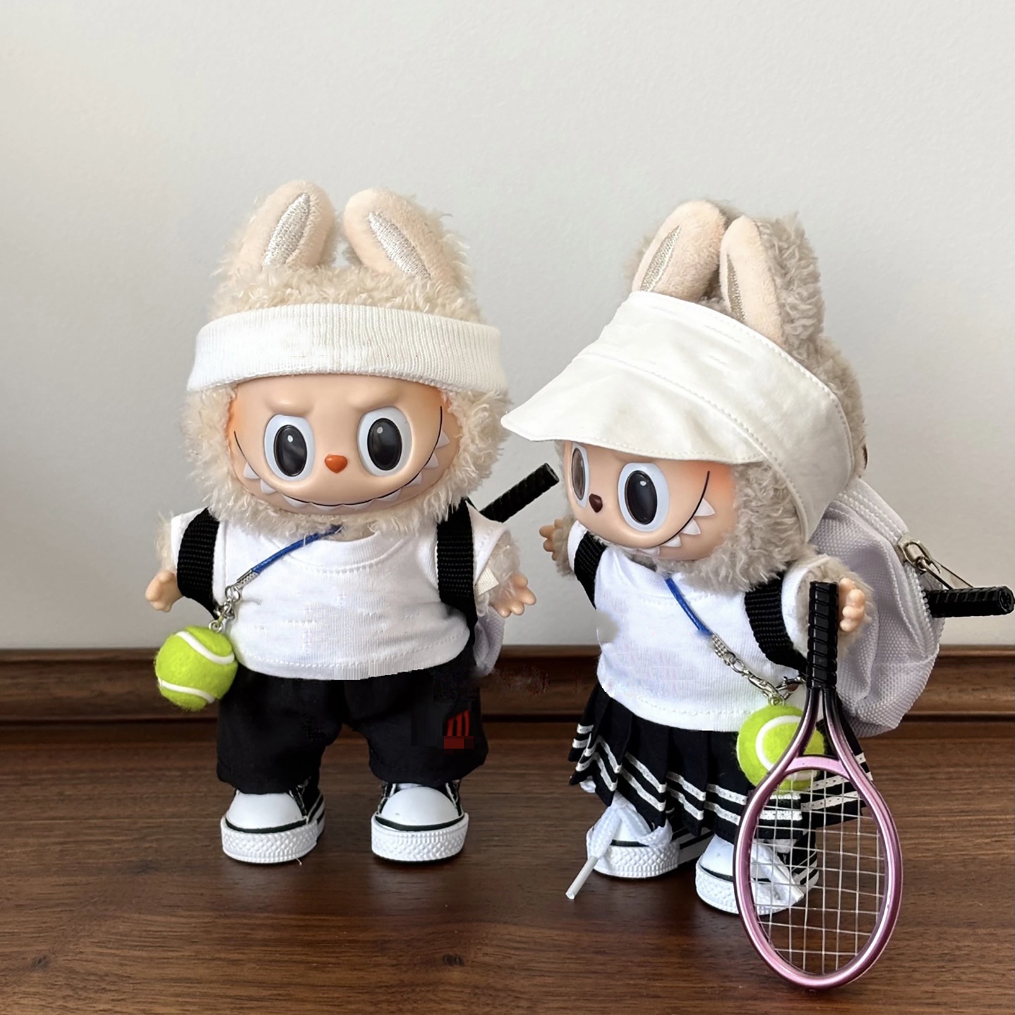 Labubu Canvas Pop Rugzak Accessoires Multi-color voor Labubu Pluche Pop 1/6 BJD Barbie Blythes Ropa Pop Tas Speelgoed accessoires