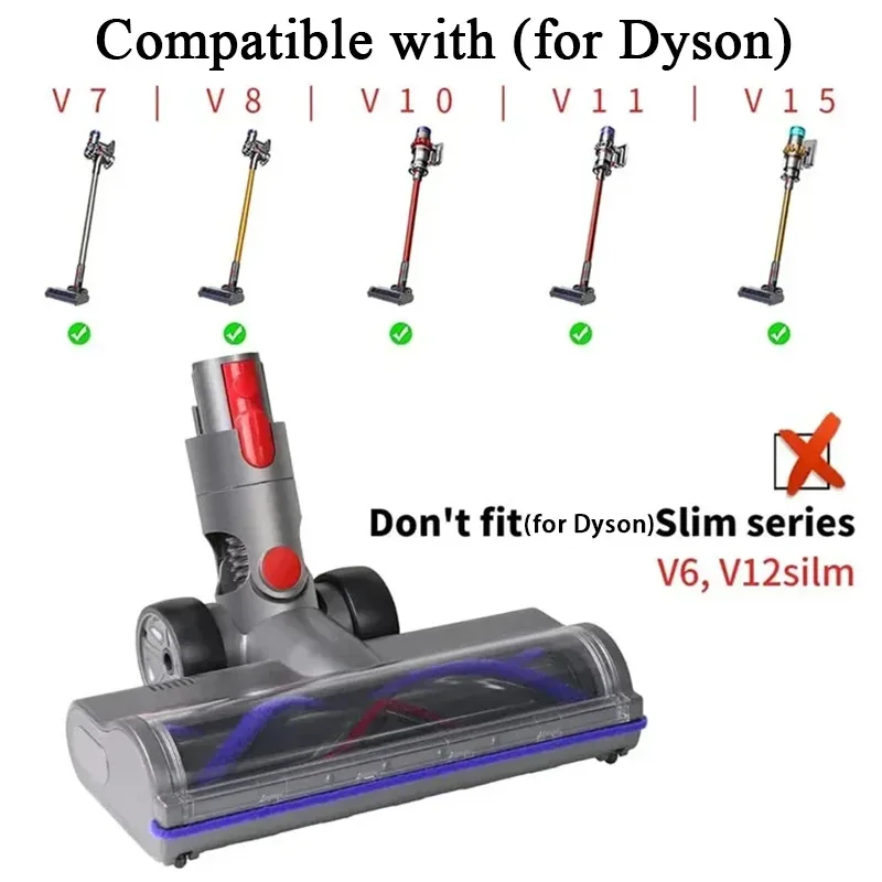 Staubsauger Elektrische Boden Pinsel Saugkopf Für Dyson V7 V8 V10 V11 SV12 V15 Cordless Stick Staubsauger Reparatur Teile