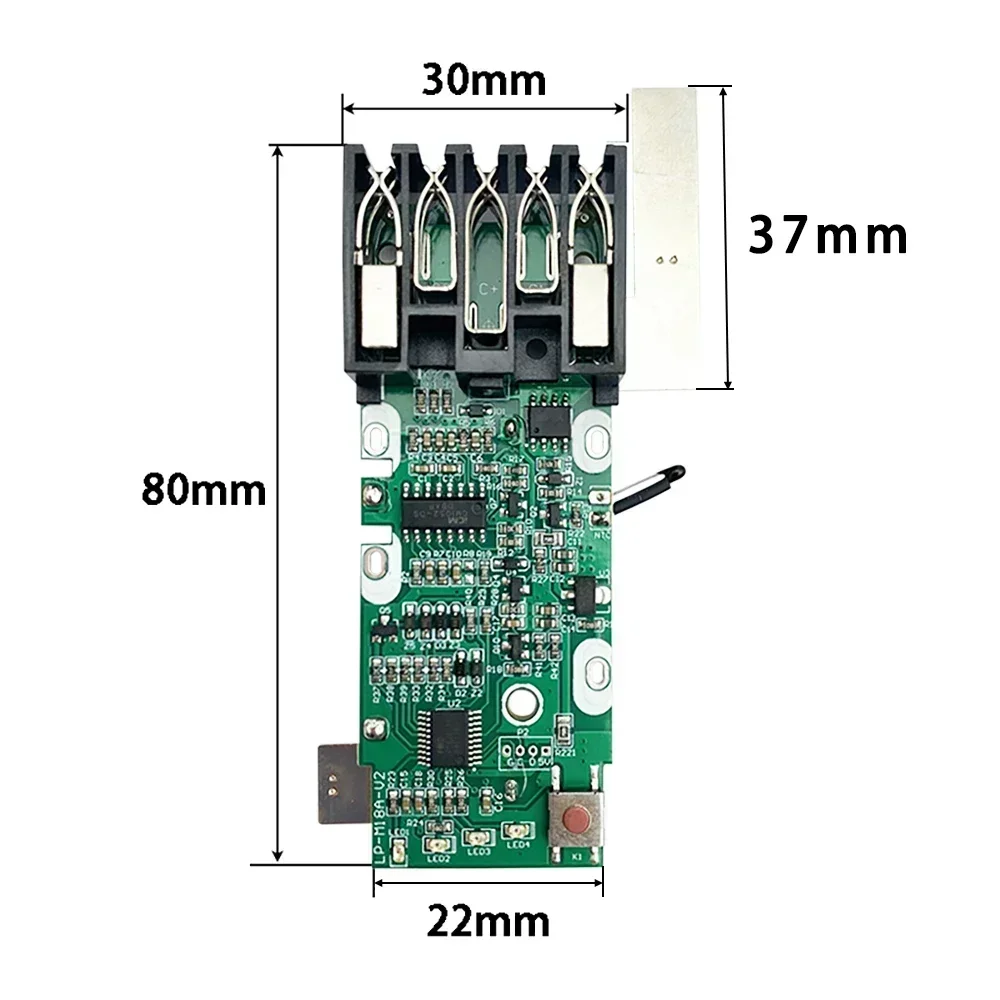 Para placa de circuito de protección de carga PCB M18 para Milwaukee 18V 3Ah 4Ah 5Ah 6Ah batería de iones de litio placa base PCB 48-11-1811