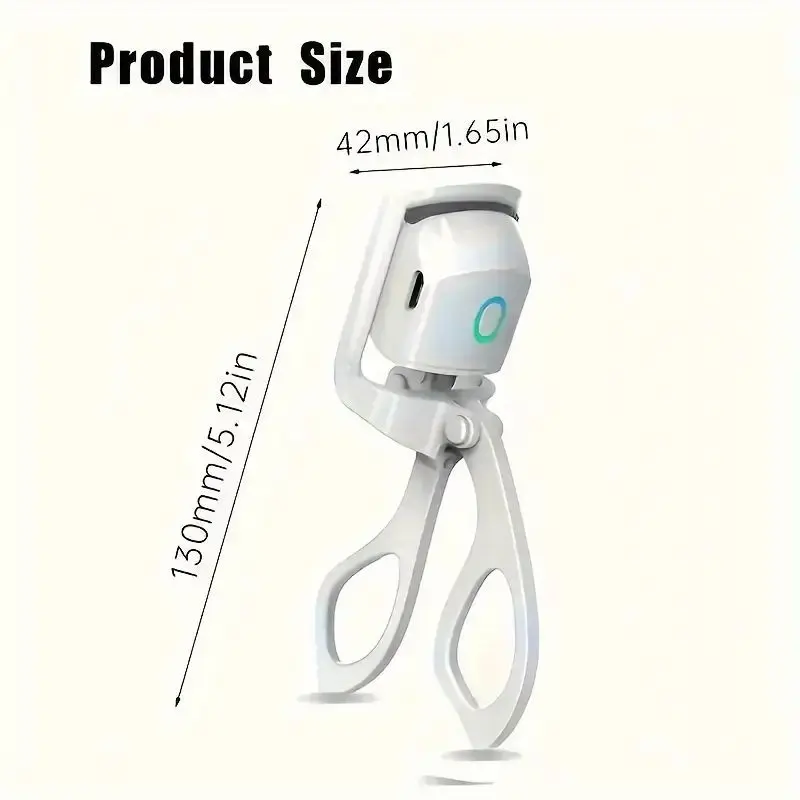 1pc ABS Elektrische Wimpernzange, Moderne Schönheit Auge Instrument Für Zuhause, Langlebige Curl Elektrische Wimpern Dauerwelle Wimpern Clip