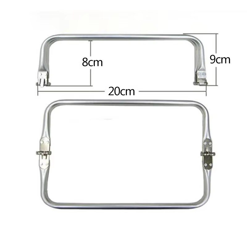10 SZTUK 20-30 cm Srebrna metalowa rama do torebki Lekarz Aluminiowa rurka Uchwyt Akcesoria do toreb Części sprzęgła